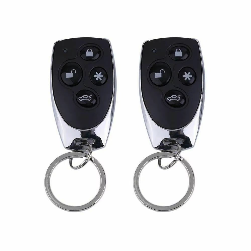 Car Anti-Theft Alarm 1-Way Vehicle Alarm System Protection Security System Keyless Entry Siren + 2 Remote Control Burglar Alarm