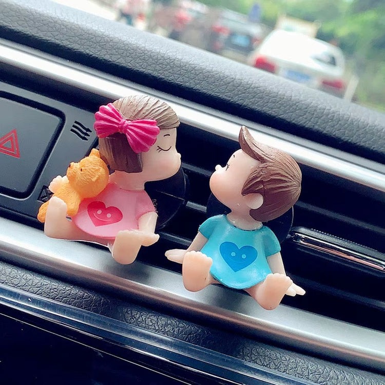 Couple Car Air Vent Freshener Perfume Clip Aromas Diffuser Decor Air Conditioning Perfume Clip Flavoring Valentine&