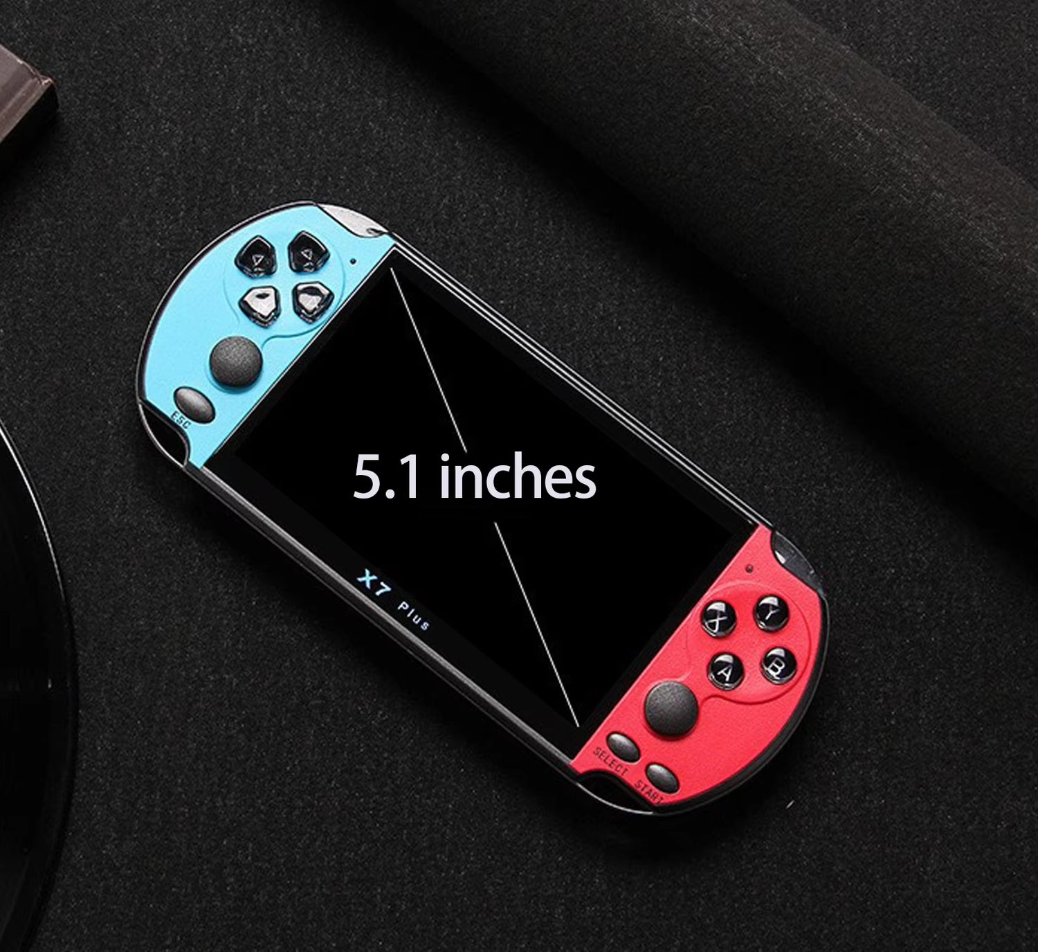 X7/X7Plus Portable Gaming Console, 4.3/5.1-Inch HD Screen, Portable Audio-Video Player, Classic Games, over 10,000 Free Built-