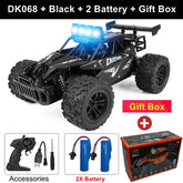 Remote Control Car RC Drift Racing 1:16 Vehicle off Road Alloy 2.4G Radio High-Speed Trucks with LED Light Climbing Gift Kid Toy