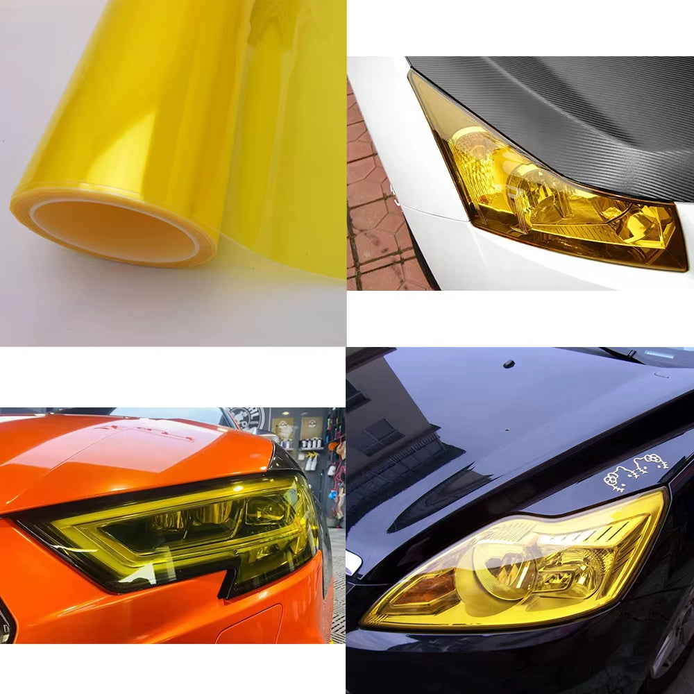 Smoke Matte Black Headlight Film Taillight Tint Fog Light Vinyl Film Rear Lamp Tinting Film for Vehicle Motorcycle Light
