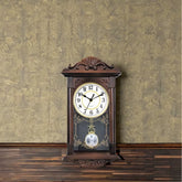 Home Decorative European Retro Wooden Plastic Pendulum Hot Sale Gift Plastic Wall Clock