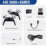 M15 Game Stick 4K Retro Video Game Console 64GB 20000+Games Handheld Game Console with Wireless Gamepads Controller HDMI Output