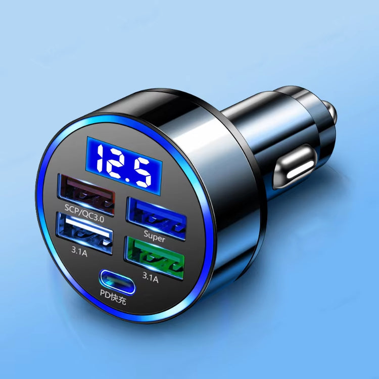 5 Ports USB Car Charge 250W Quick 7A Mini Fast Charging for Iphone 11 Xiaomi Huawei Mobile Phone Charger Adapter in Car
