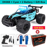 Remote Control Car RC Drift Racing 1:16 Vehicle off Road Alloy 2.4G Radio High-Speed Trucks with LED Light Climbing Gift Kid Toy