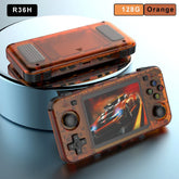 BOYHOM New R36H Handheld Game Console 3.5-Inch IPS Screen Linux RK3326 Retro Video Games Player 3000 Mah 64G 10000+ Classic Game