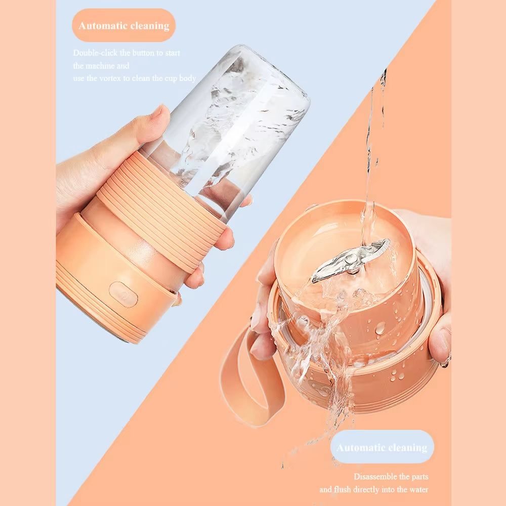 Wholesale OEM Factory Wireless Mini Juicer Waterproof Fruit Mixer Home Travel Office Juicer Blender Portable