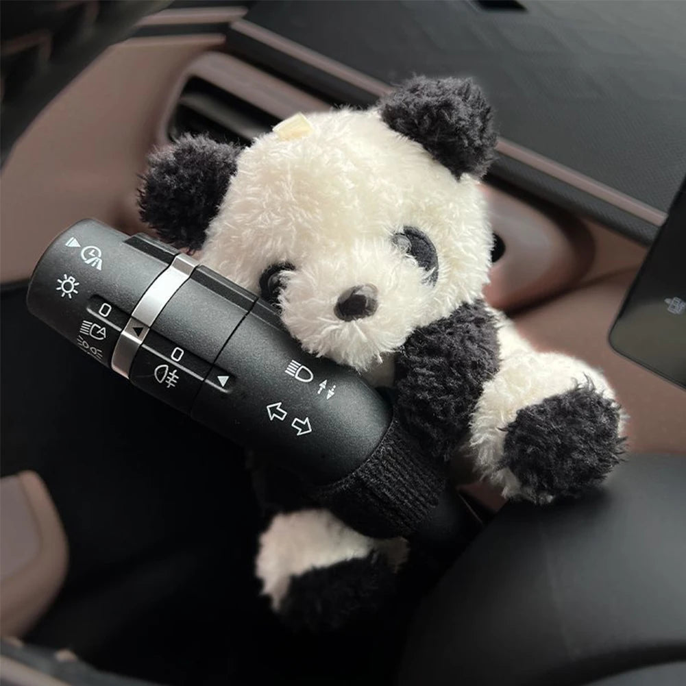 Car Cute Wiper Ornaments Plush Doll Capybara Panda Cat Turn Signal Switch Ornament Car Interior Decoration Accessories