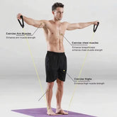 5 Levels Resistance Bands with Handles Training Resistance Pull up Band Gym Resistance Band Exercise Rubber LLD07