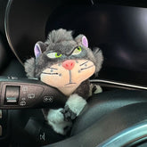 Car Cute Wiper Ornaments Plush Doll Capybara Panda Cat Turn Signal Switch Ornament Car Interior Decoration Accessories