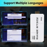 M15 Game Stick 4K Retro Video Game Console 64GB 20000+Games Handheld Game Console with Wireless Gamepads Controller HDMI Output
