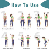 5 Levels Resistance Bands with Handles Training Resistance Pull up Band Gym Resistance Band Exercise Rubber LLD07