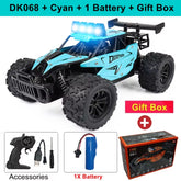 Remote Control Car RC Drift Racing 1:16 Vehicle off Road Alloy 2.4G Radio High-Speed Trucks with LED Light Climbing Gift Kid Toy