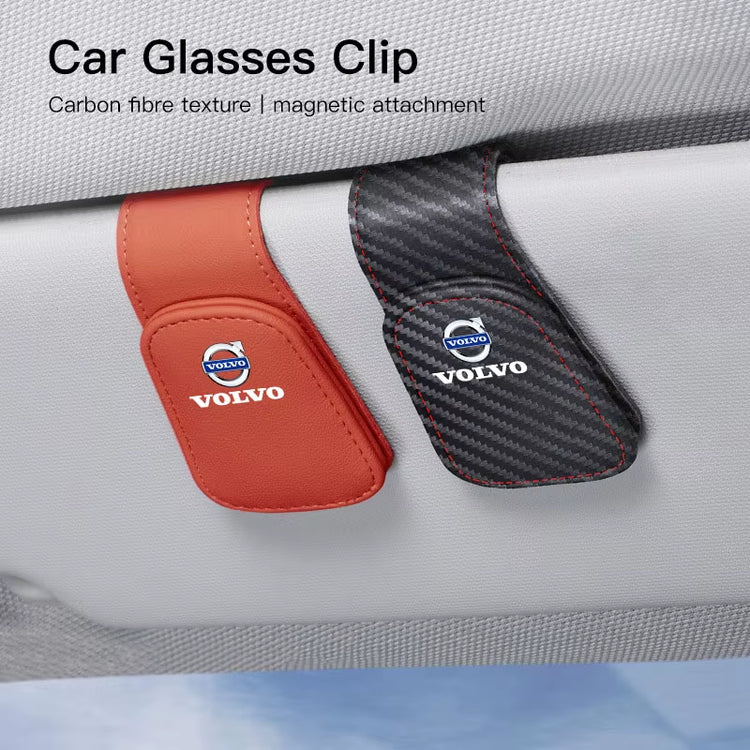 Car Glasses Sun Visor Box Auto Sunglasses Clip Card Accessories for Volvo XC90 V90 V60 XC60 V40 S80 S60 S90 C40 XC40 V70 XC70