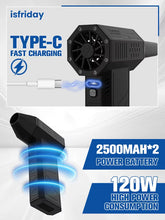 X3 Mini Violent Fan 110000RPM Electric Air Duster with 4 Nozzles Super Turbo Jet Fan Air Blower Car Keyboard Cleaning Tools