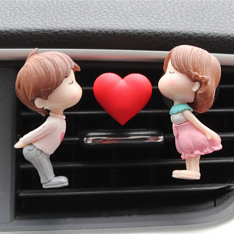 Couple Car Air Vent Freshener Perfume Clip Aromas Diffuser Decor Air Conditioning Perfume Clip Flavoring Valentine&
