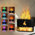 250Ml Air Humidifier Electric Ultrasonic USB 7 Color Flame Humidifier Essential Oil Fire Aroma Diffusers
