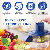Household Rechargeable Fruit Peeling Machine Automatic Small Fruit Garlic Peeler Machine Electric Fruit Garlic Peeling Machine