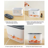 250Ml Air Humidifier Electric Ultrasonic USB 7 Color Flame Humidifier Essential Oil Fire Aroma Diffusers