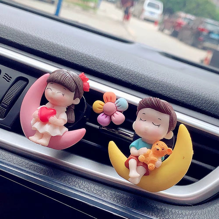 Couple Car Air Vent Freshener Perfume Clip Aromas Diffuser Decor Air Conditioning Perfume Clip Flavoring Valentine&