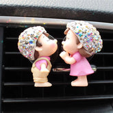 Couple Car Air Vent Freshener Perfume Clip Aromas Diffuser Decor Air Conditioning Perfume Clip Flavoring Valentine&