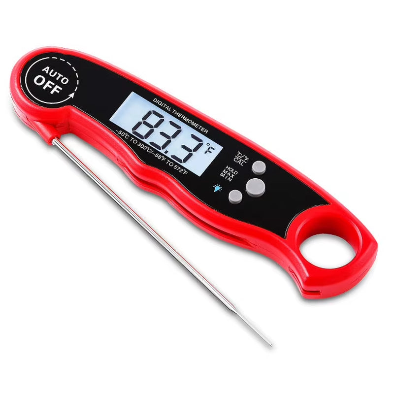 Kitchen Accessories Fast Reading Digital Meat Cooking Thermometer with Folding Probe Grill Thermometer