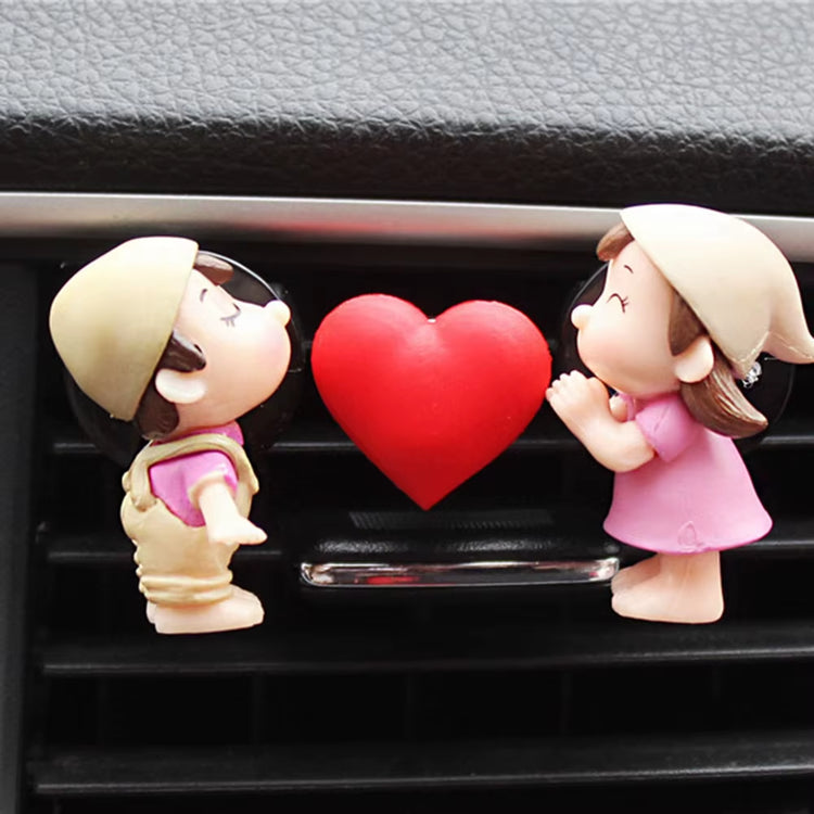 Couple Car Air Vent Freshener Perfume Clip Aromas Diffuser Decor Air Conditioning Perfume Clip Flavoring Valentine&