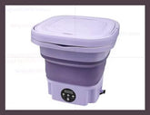 Portable Small Foldable Washing Machine with Spin Dryer for Socks Underwear Washer Household Mini Washing Machine EU Plug