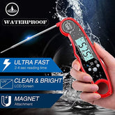 Kitchen Accessories Fast Reading Digital Meat Cooking Thermometer with Folding Probe Grill Thermometer