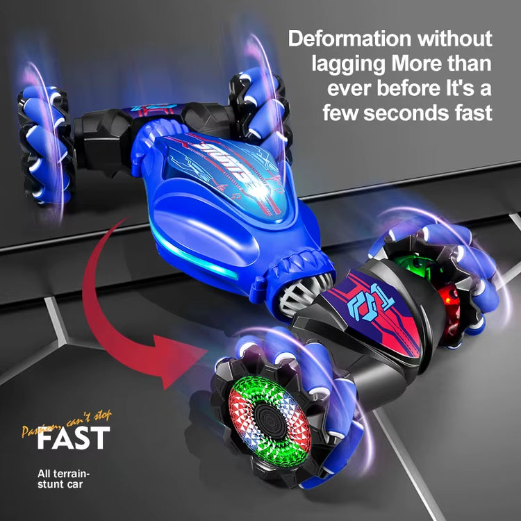 Gesture-Sensing Stunt Remote Control Car Lights and Music One-Click Transformation Toy Car Children&