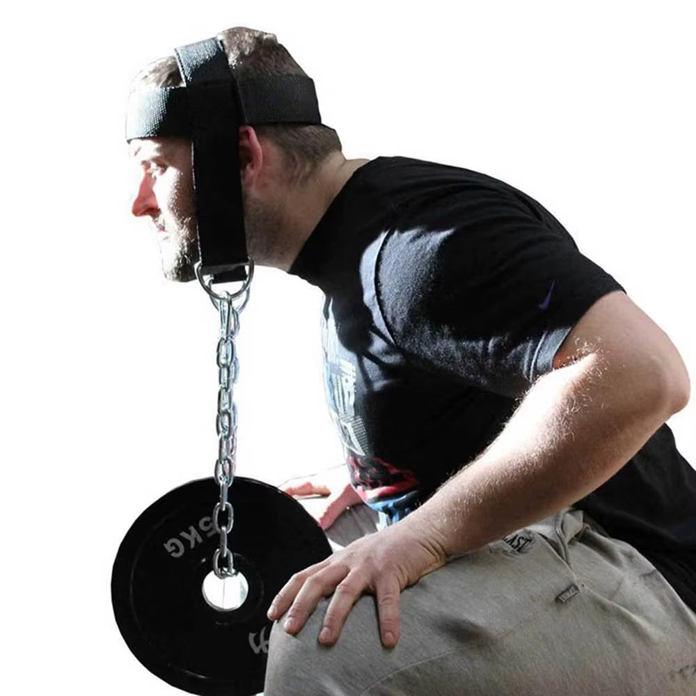 Head Neck Training Head Harness Body Strengh Exercise Strap Adjustable Neck Power Training Gym Fitness Weight Bearing Cap
