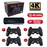 GD10 plus Game Console 4K 3D X2 plus Gaming HD Output TV Game Play 2.4G Dual Handle Portable Video Game Console for PS1 N64
