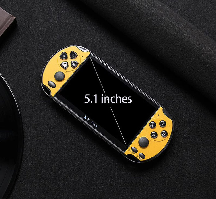 X7/X7Plus Portable Gaming Console, 4.3/5.1-Inch HD Screen, Portable Audio-Video Player, Classic Games, over 10,000 Free Built-