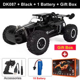 Remote Control Car RC Drift Racing 1:16 Vehicle off Road Alloy 2.4G Radio High-Speed Trucks with LED Light Climbing Gift Kid Toy