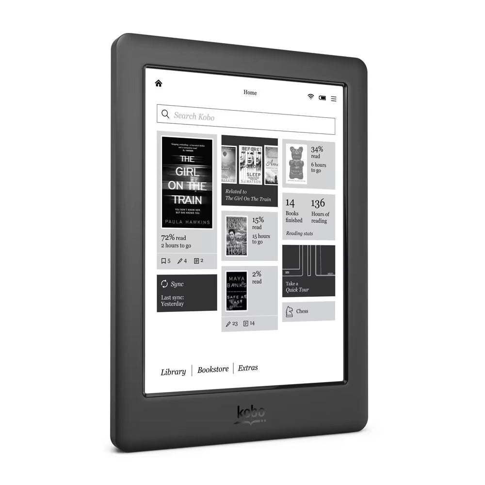 Kobo Glo HD 6" Ereader 300PPI KOBO N437 E-Ink Carta E-Book Reader 4G/16G/32G Touch Electronic Book 1448X1072 Kindle Onyx Tolino