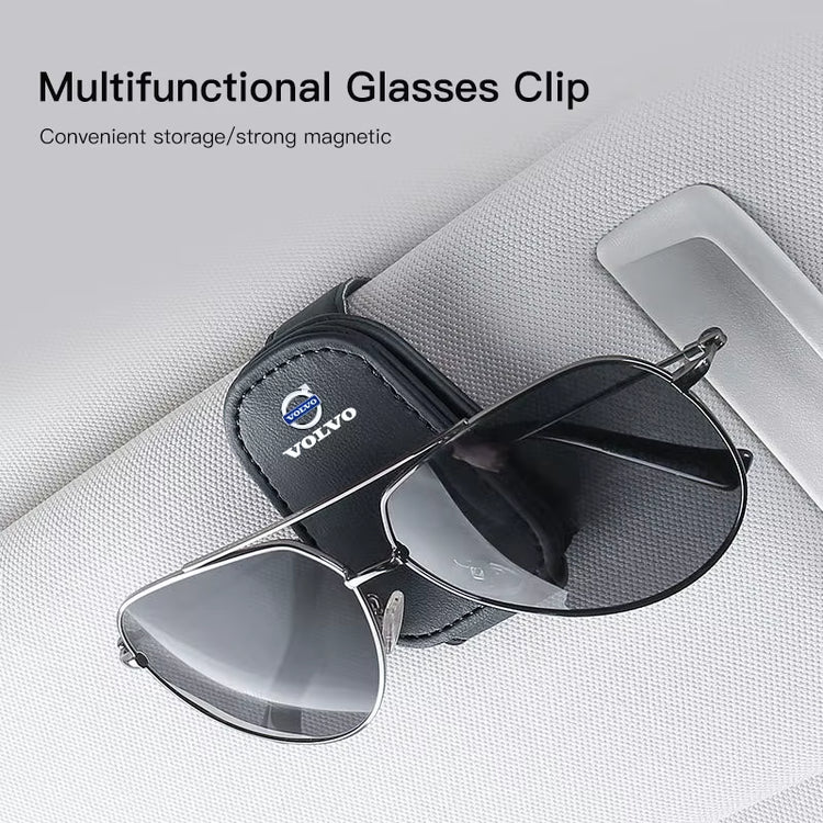 Car Glasses Sun Visor Box Auto Sunglasses Clip Card Accessories for Volvo XC90 V90 V60 XC60 V40 S80 S60 S90 C40 XC40 V70 XC70