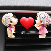 Couple Car Air Vent Freshener Perfume Clip Aromas Diffuser Decor Air Conditioning Perfume Clip Flavoring Valentine&