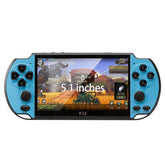 X7/X7Plus Portable Gaming Console, 4.3/5.1-Inch HD Screen, Portable Audio-Video Player, Classic Games, over 10,000 Free Built-