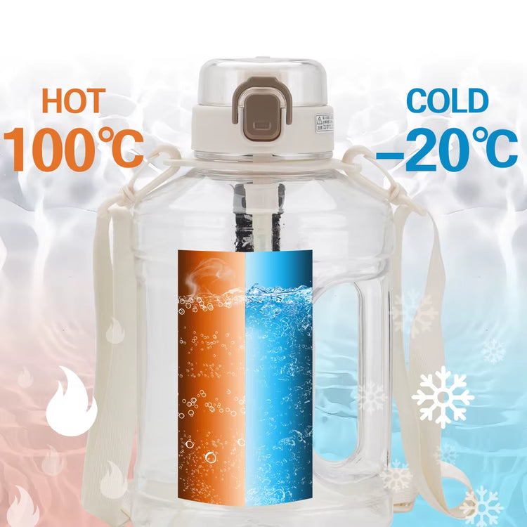 2.2 L Large Water Tritan Sports Running Plastic Bottle Gym Jug Custom Logo BPA Free Leakproof for Fitness Bottles Gallon Jugs