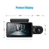 Dual Lens Dash Cam for Cars Black Box HD 1080P Car Video Recorder with WIFI Night Vision G-Sensor Loop Recording Dvr Car Camera