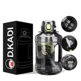 2.2 L Large Water Tritan Sports Running Plastic Bottle Gym Jug Custom Logo BPA Free Leakproof for Fitness Bottles Gallon Jugs