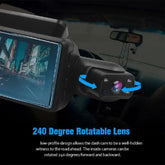 Dual Lens Dash Cam for Cars Black Box HD 1080P Car Video Recorder with WIFI Night Vision G-Sensor Loop Recording Dvr Car Camera