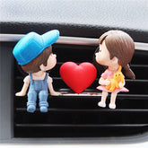 Couple Car Air Vent Freshener Perfume Clip Aromas Diffuser Decor Air Conditioning Perfume Clip Flavoring Valentine&