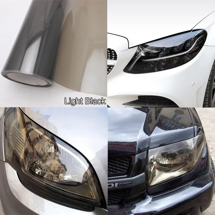 Smoke Matte Black Headlight Film Taillight Tint Fog Light Vinyl Film Rear Lamp Tinting Film for Vehicle Motorcycle Light