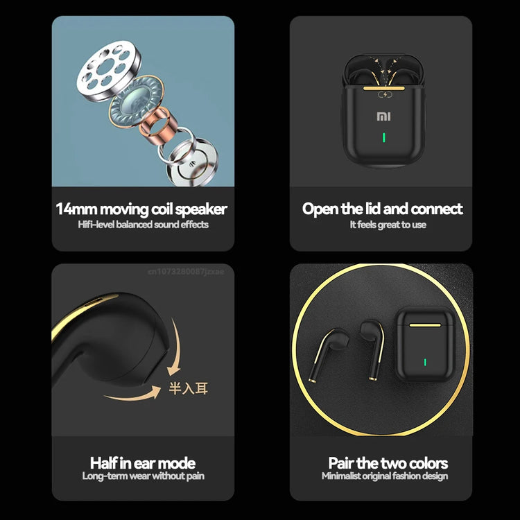Xiaomi Wireless Earphone Noise Reducting Bluetooth Earbuds MIJIA Hifi Stereo In-Ear Headset Subwoofer Headphones Handsfree Mic