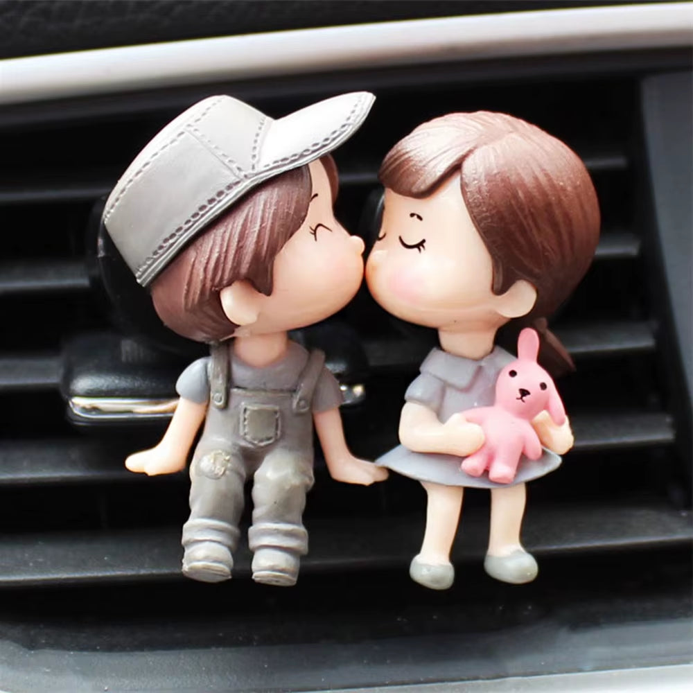 Couple Car Air Vent Freshener Perfume Clip Aromas Diffuser Decor Air Conditioning Perfume Clip Flavoring Valentine&