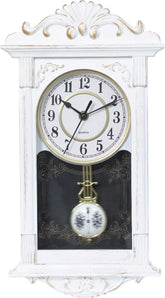 Home Decorative European Retro Wooden Plastic Pendulum Hot Sale Gift Plastic Wall Clock