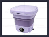 Portable Small Foldable Washing Machine with Spin Dryer for Socks Underwear Washer Household Mini Washing Machine EU Plug