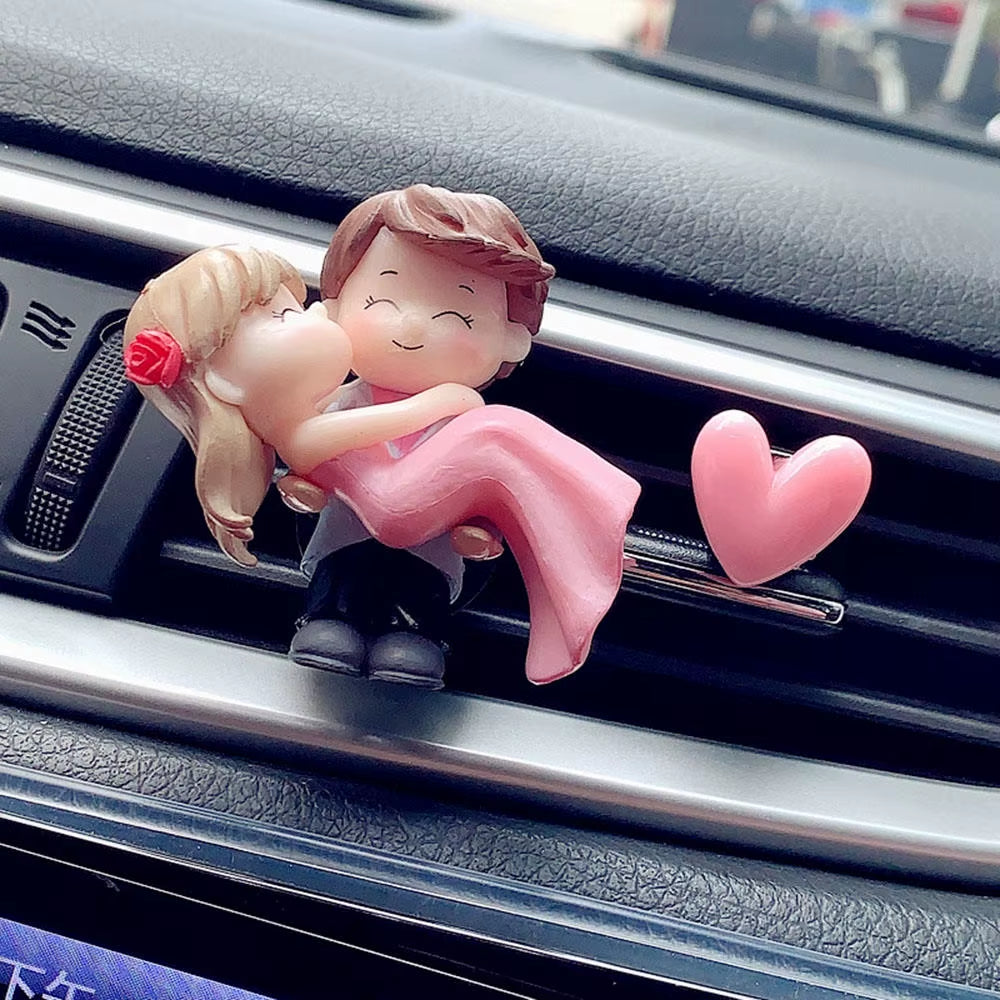 Couple Car Air Vent Freshener Perfume Clip Aromas Diffuser Decor Air Conditioning Perfume Clip Flavoring Valentine&