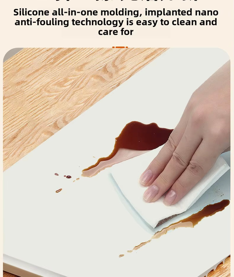 Hot Dish Electric Square Rice Plate Non-Slip Silicone Flexible Chopping Board Rollable Foldable Dining Table Constant Heating